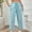 Sky Blue, variant on Juslio Women Linen Pants High Waist Solid Casual Drawstring Linen Linen Pants L