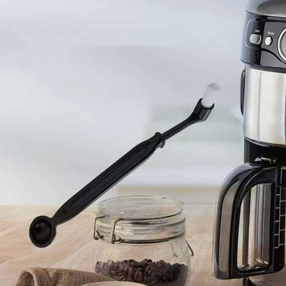 Werulen Clearance Under $5 ! Coffee Machine Cleaning Brush with Spoon Nylon Machine Brush Grinder Brush Coffee Cleaning Tool for Coffee Grinder Milk Frothers and Grains Cleaning
