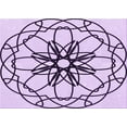 thumbnail image 1 of Ahgly Company Machine Washable Indoor Rectangle Transitional Orchid Purple Area Rugs, 2' x 5', 1 of 7