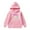 Pink, variant on Christmas Unisex Kids Hoodies Cropped Sweaters 2025 Merry Long Sleeve Pullover Oversized Sweater Shirts Jacket And Tie Hoodie