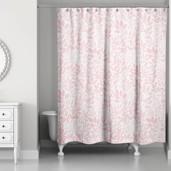 Creative Products Blush Floral Pattern 71x74 Shower Curtain
