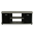 thumbnail image 5 of Furinno 13054 Econ Entertainment Center w/Storage Bins, French Oak Grey/Black/Black, 5 of 6