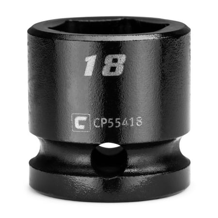 UPC: 0886352554183 | Capri Tools 18 mm Stubby Impact Socket  1/2 in. Drive  6-Point  Metric