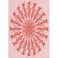 thumbnail image 1 of Ahgly Company Machine Washable Indoor Rectangle Transitional Pink Area Rugs, 3' x 5', 1 of 7