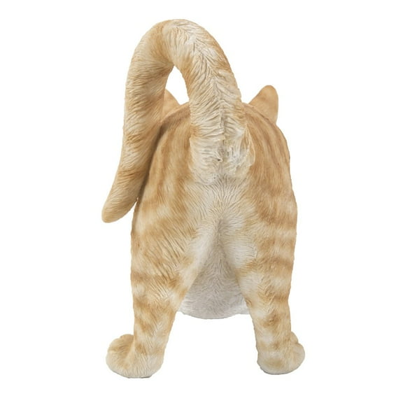 Hi-Line Gift Ltd 87757-O Orange Tabby Cat Stretching