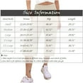 thumbnail image 2 of Kddylitq 2024 Capris for Women Long Shorts Below The Knee Casual Summer Elastic Waist Flowy Beach Shorts Linen Loose Fit Gray S, 2 of 4
