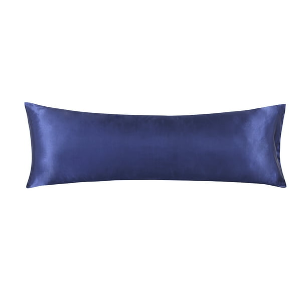 Funda de almohada de 1 pieza, cierre de sobre, funda de almohada para el cuerpo, sábana de poliéster lavable, azul oscuro Methold HA004516-01