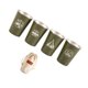 thumbnail image 3 of Juego de 4 tazas de acero inoxidable para acampar al aire libre para picnic, barbacoa, cerveza, café, vino, verde militar, 3 of 10