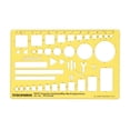 thumbnail image 1 of Traceease Drafting NATO Drawing Template Drawing Stencil,Designing Template Measuring Ruler, 1 of 6