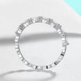 thumbnail image 5 of EOEMY Ultra-Fine Tail Ring 2mm For Women 925 Silver Wedding 2mm*4mm Cz Band Size 4-8.5, 5 of 5