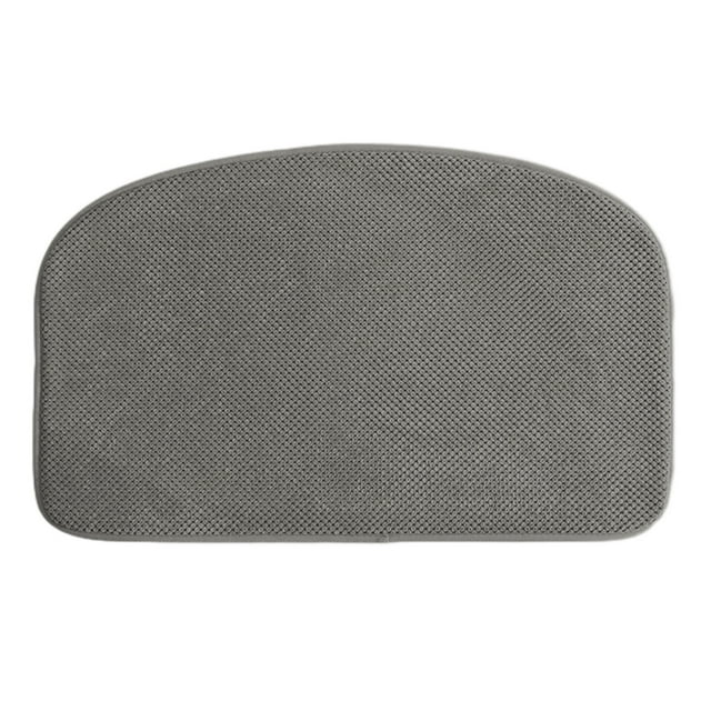 Maplenight Bathroom Rugs Non Slip Washable - 50x80cm Super Absorbent Quick Dry Bath Mat - Polyester with Rubber Backing - Modern Solid Color for Toilet Washroom Dark Gray
