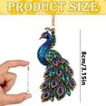thumbnail image 2 of Clearance Under $1 Peacock Acrylic Ornament, Elegant Art Pendant for Christmas Tree, 2 of 5