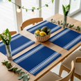 thumbnail image 5 of Blue Striped Placemats Set of 6 Blue White Stripes Place Mats Table Mats Kitchen Dining Home Outdoor Party Table Decoration, 5 of 9