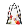 thumbnail image 2 of Honeii Summer Gnome Print Canvas College Laptop Backpack, Durable Rucksack Travel Notebook Bag School Backpack Book Bag for Men Women-Medium, 2 of 7