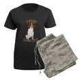 thumbnail image 5 of CafePress - I Sleep With Beagles Women's Dark Pajamas - Women's Short Sleeve Print T-Shirt and Pants Dark Cotton Pajama Set, 5 of 7
