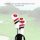 thumbnail image 5 of Greeniant Golf Club Headcover PU Leather Club Protector Golfing Head Cover Golfer Deportes Accesorios Golf No.01 Greeniant OD000923-00B, 5 of 6