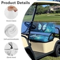 thumbnail image 6 of Uorisanigo Blue Butterfly Golf Cart Seat Covers Strech Seat Cushion and Backrest Pad Front Seats Cushion Fits 2-Person Seats for EZGO Yamaha Club Car Protective Easy to Install, 6 of 7