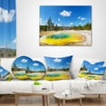thumbnail image 4 of Designart Morning Glory Pool with Bright Sky - Landscape Photography Throw Pillow - 16x16, 4 of 5