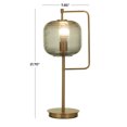 thumbnail image 3 of DecMode 22" Gold Desk Lamp with Clear Glass Shade, 3 of 10