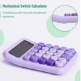 thumbnail image 3 of Mr. Pen- Mechanical Switch Calculator, 12 Digits, Large LCD Display, Purple Calculator Big Buttons, 3 of 6
