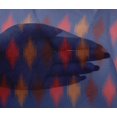 thumbnail image 4 of oneOone Viscose Chiffon Fabric Argyle Ikat Decor Fabric Printed BTY 42 Inch Wide, 4 of 4