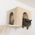thumbnail image 6 of Pefilos Cat Wall Shelves and Perches Set for 6, Cat Tree House for Indoor Cats, Modern Furniture for Cat Sleeping Playing Lounging Climbing Cat Condos, Beige, 6 of 15