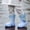 Blue, variant on Multi Pastel Color Hippo Toddler Waterproof Rain Boots, Flexible Lightweight Non Rub Upper, EVA Material for Boys Girls Rain Season Daily Outfits Brown 150