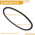 thumbnail image 4 of Unique Bargains Drive Belt No.5STE76410000 Motorcycle V-Belt for Yamaha CE50 Jog 50 2007-2017, 4 of 7