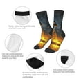 thumbnail image 3 of Kids Girls Boys Socks - Glowing Snake Dark Forest Comfort Breathable Crew Socks for Boys Girls Kids, Soft Athletic Running Socks for Boys Socks 6-10 Years Old, 3 of 6