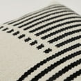 thumbnail image 3 of Rizzy Home Natural/Black 14"X20" Stripe Woven Poly Filled Throw Pillow, 3 of 5