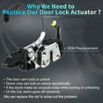 thumbnail image 3 of Front Left Right Power Door Lock Actuator Motor with Cable for Nissan Rogue 2008-2015 No.80501JM10A Pair, 3 of 6