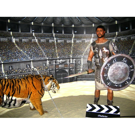 LAMINATED POSTER Colosseum Fighting Scene Gladiator Gladiator Fight Poster Print 24 x