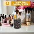 thumbnail image 2 of Supvox Decorative Black Makeup Brush Organizer Case Glittered Portable Storage Bucket, 2 of 8