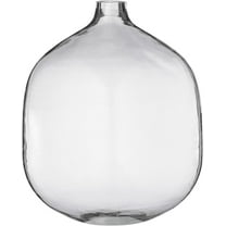 Bloomingville 8.25" Big Belly Thin Neck Glass Round Vase