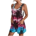 thumbnail image 1 of Pantalones Cortos de las Mujeres para el Verano Casual Impreso Camisola Sudadera con Correa Trasera, Deportivo Conjunto de Dos Piezas, 1 of 8