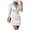 White, variant on Lovskoo Women's Work Dresses Business Long Sleeve Belted Double Breasted Blazer Dress White