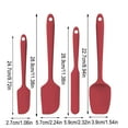 thumbnail image 2 of PONPRNGY 4 Piece Silicone Spatula Set, Flexible Heat Resistant Non-scratch Baking Cooking Rubber Spatulas, 2 of 3