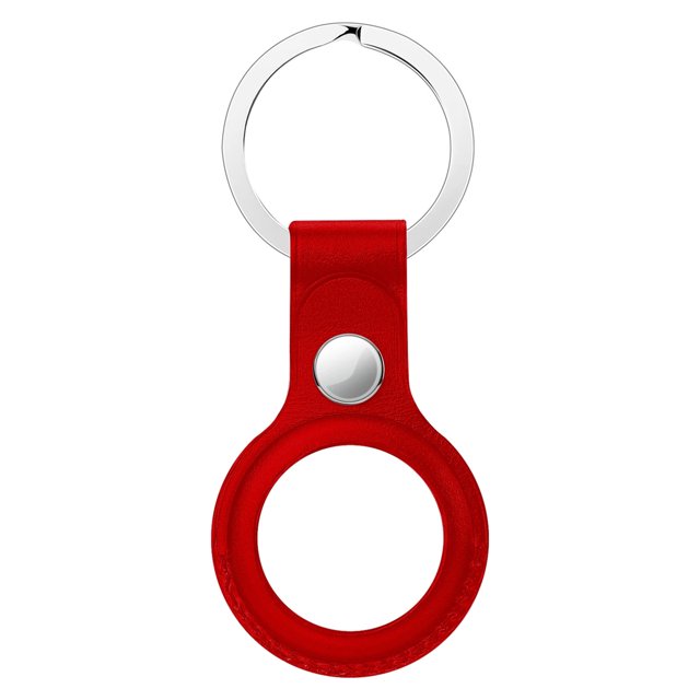 Para AirTag Funda de cuero Funda de llavero Funda protectora de rastreador de piel