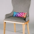 thumbnail image 4 of Everything Comfy Giraffe Print Decorative Pillow, 16x6 Inch, Rainbow Gradient,, 4 of 4