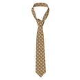 thumbnail image 2 of Xecao Forest Animal Print Tie For Men Necktie Woven Jacquard Neck Ties,Classic Men's Tie, 2 of 7