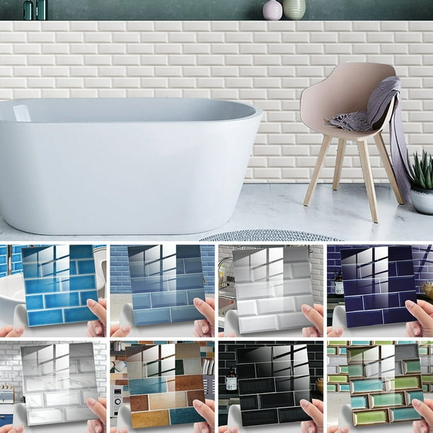 Yipa Brick Stone Tile Application Backsplashes Tile Self Adhesive