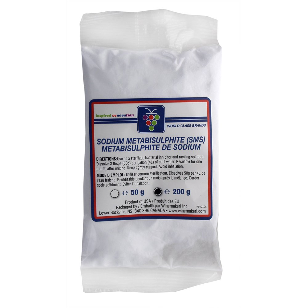 Home Brewing Wine Stabilizer And Sanitizer Sodium Metabisulphite 200g