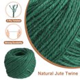 thumbnail image 3 of Cuerda de yute natural Uxcell de 50 metros, cuerda de yute de 2 mm, cuerda de yute para manualidades, envoltura de regalos, decoración, embalaje, jardinería, soporte para plantas, verde oscuro, 3 of 6