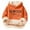 Swt 55# Orange, variant on WAYUTE Sweatshirts for Girls Long Sleeve Prints Cozy Hooded Sweatshirt for Playful Soft and Warm Pullover Top Casual Winter Outerwear