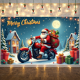 thumbnail image 6 of Decorative Design Merry Christmas Banner Holiday Santa Claus Polyester Material Decorative Gift for Christmas Party Winter Celebration Home Decoration, 6 of 9