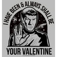 thumbnail image 2 of Men's Star Trek Spock Always Shall Be Valentine  Graphic Tee Athletic Heather X Large, 2 of 5