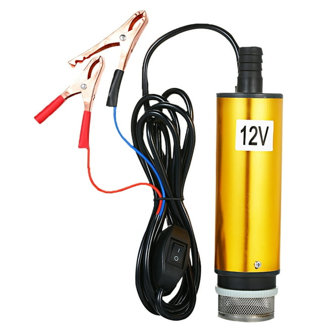 Pompe Submersible CC /24V pour Pompage d'Huile Diesel 51 mm Pompe de Transfert d'Huile Diesel Ravitaillement avec Écran Fliter