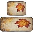 thumbnail image 7 of SKYSONIC Vintage Maple Leaves Kitchen Rugs Set of 2, Autumn Leafs Floor Runner Area Rug Washable Carpet Mat Perfect for Living Room Bedroom Entryway, 7 of 7