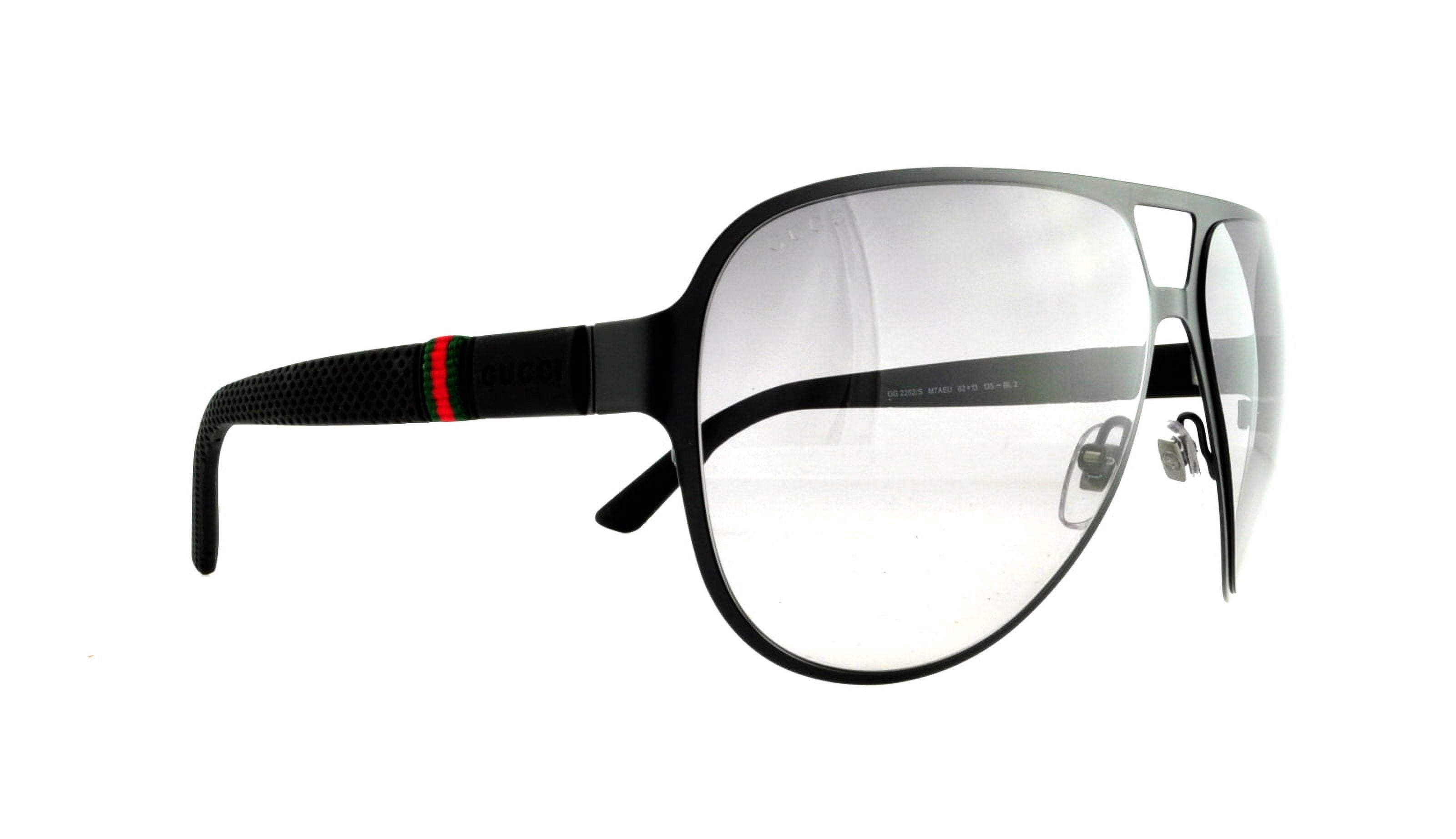 Gucci GG2252/S M7A Mens Sunglasses in Matte Black/Gray Gradient