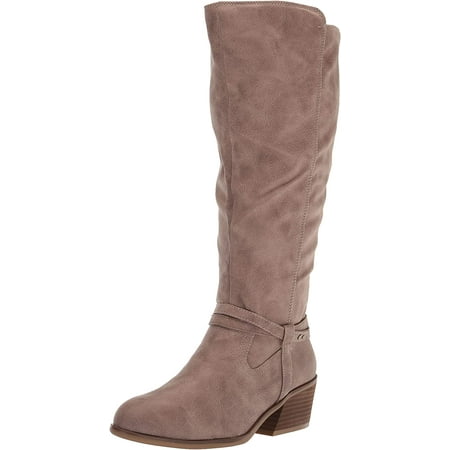 UPC 727687179842 product image for Dr. Scholl s Liberate Taupe Fabric Almond Toe Stacked Block Heel Knee High Boots | upcitemdb.com